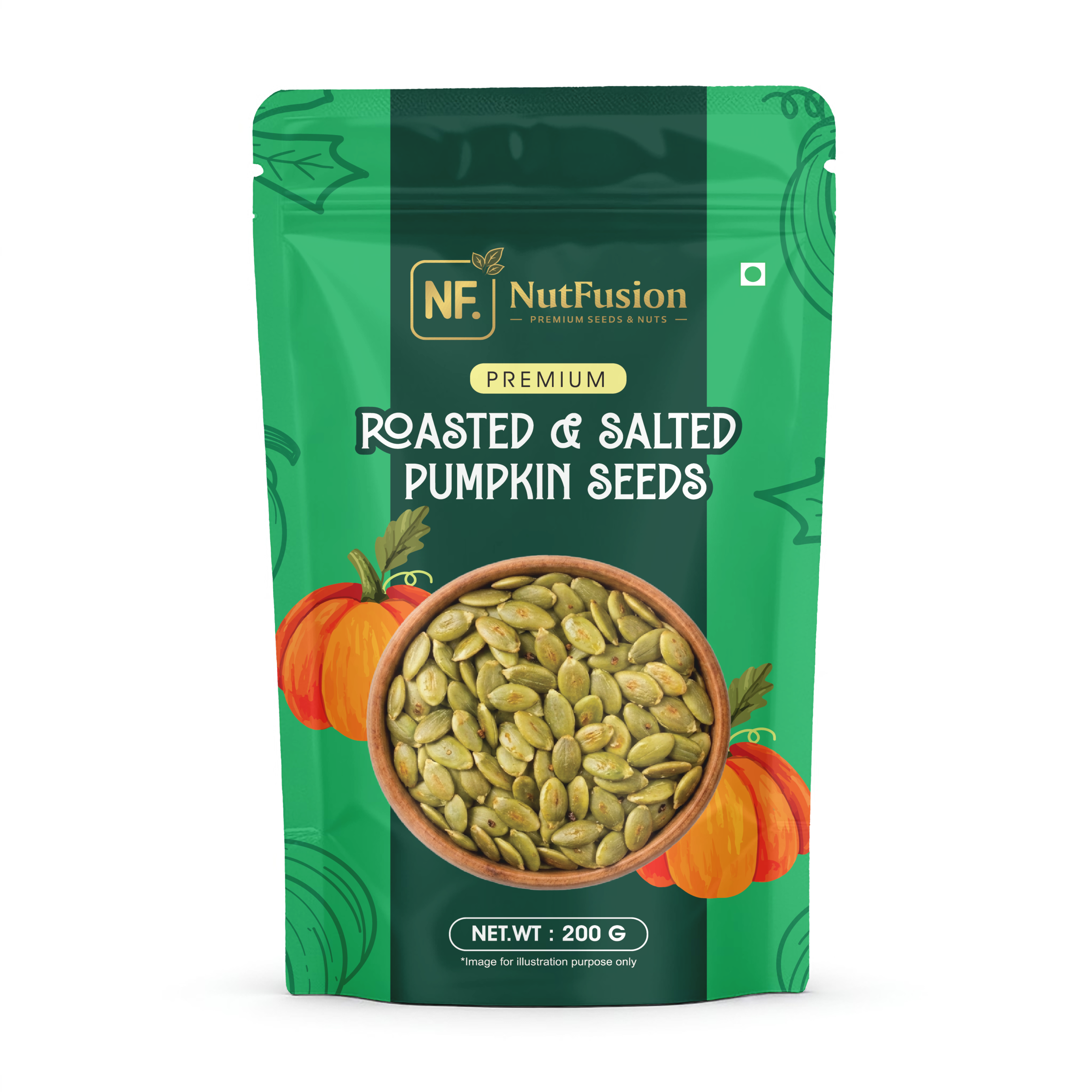 Nutfusion Roasted & Salted Pumpkin Seeds 200gm