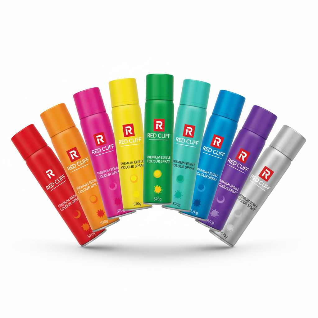 Nin Premium Edible Colour Spray 570g Pack of 5